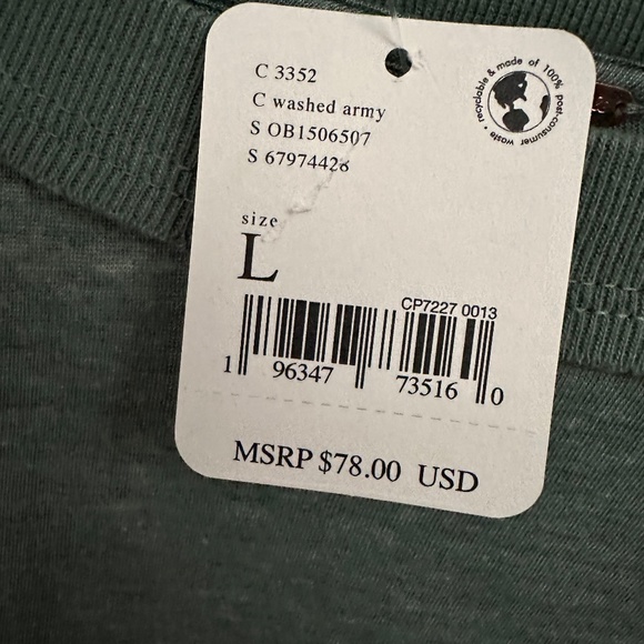 NWT Free People Fall In Love Lace Cropped Top, Washed Army, Large - Picture 4 of 6